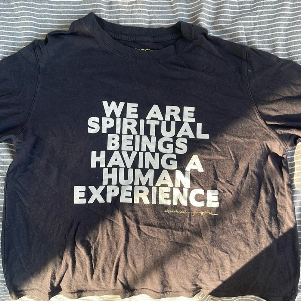 SPIRITUAL GANGSTER “we are spiritual beings having a human experience” size s